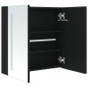 Szafka łazienkowa z lustrem i LED, 62x14x60 cm