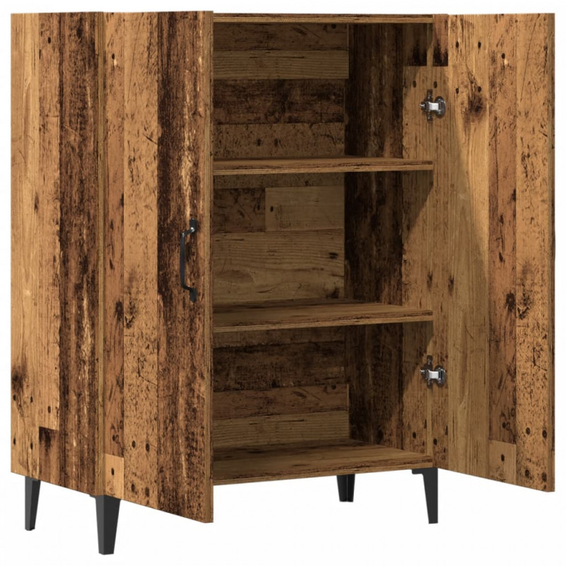 Szafka, stare drewno, 70x34x90 cm, materiał drewnopochodny