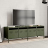 Szafka RTV, oliwkowa, 135x39x43,5 cm, stal walcowana na zimno