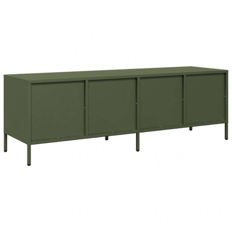 Szafka RTV, oliwkowa, 135x39x43,5 cm, stal walcowana na zimno