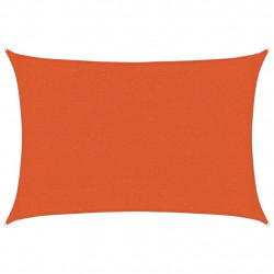 Żagiel przeciwsłoneczny, 160 g/m², pomarańczowy, 2,5x4 m, HDPE