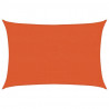 Żagiel przeciwsłoneczny, 160 g/m², pomarańczowy, 2,5x4 m, HDPE