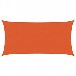Żagiel przeciwsłoneczny, 160 g/m², pomarańczowy, 2,5x5 m, HDPE