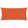Żagiel przeciwsłoneczny, 160 g/m², pomarańczowy, 2,5x5 m, HDPE