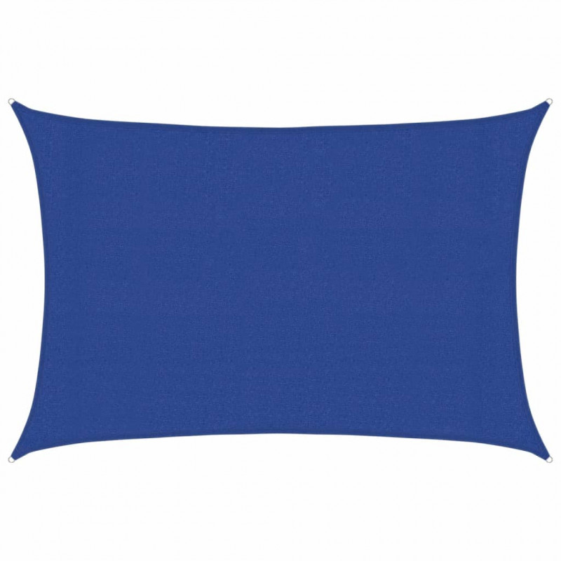 Żagiel przeciwsłoneczny, 160 g/m², niebieski, 3x4,5 m, HDPE