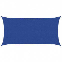 Żagiel przeciwsłoneczny, 160 g/m², niebieski, 2,5x5 m, HDPE