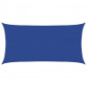 Żagiel przeciwsłoneczny, 160 g/m², niebieski, 2,5x5 m, HDPE
