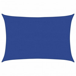 Żagiel przeciwsłoneczny, 160 g/m², niebieski, 4x5 m, HDPE