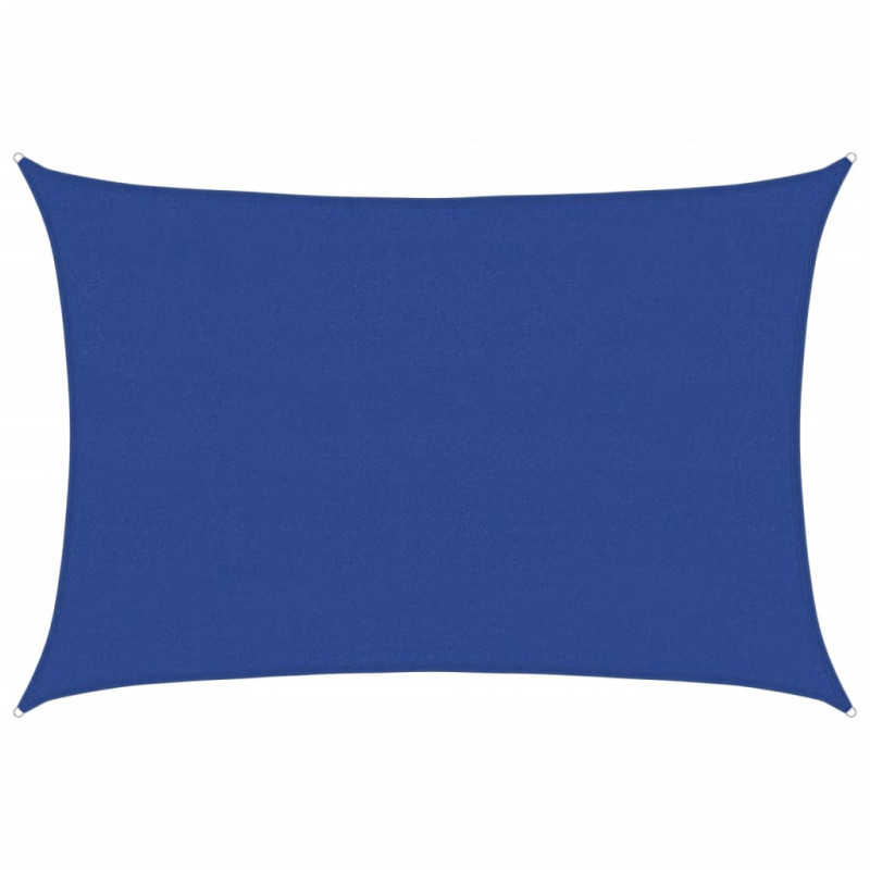 Żagiel przeciwsłoneczny, 160 g/m², niebieski, 4x5 m, HDPE