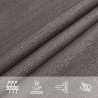 Żagiel przeciwsłoneczny, HDPE, 2x3,5 m, antracytowy