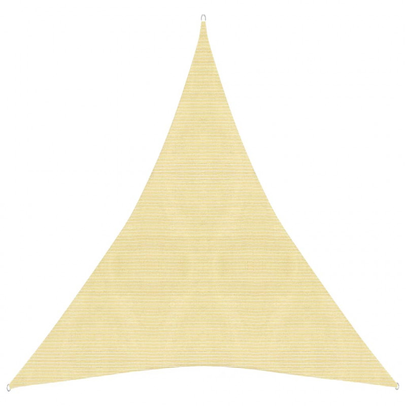 Żagiel przeciwsłoneczny, 160 g/m², beżowy, 4x5x5 m, HDPE