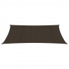 Żagiel przeciwsłoneczny, 160 g/m², brązowy, 2,5x5 m, HDPE
