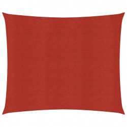Żagiel przeciwsłoneczny, 160 g/m², czerwony, 2,5x2,5 m, HDPE
