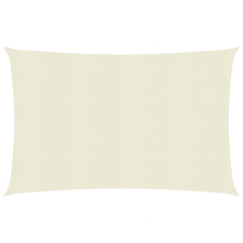 Żagiel przeciwsłoneczny, 160 g/m², kremowy, 3x6 m, HDPE