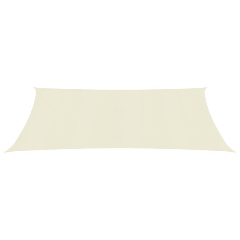 Żagiel przeciwsłoneczny, 160 g/m², kremowy, 5x8 m, HDPE