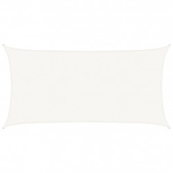 Żagiel przeciwsłoneczny, 160 g/m², biały, 2,5x5 m, HDPE