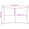 Żagiel przeciwsłoneczny, 160 g/m², biały, 2,5x4 m, HDPE