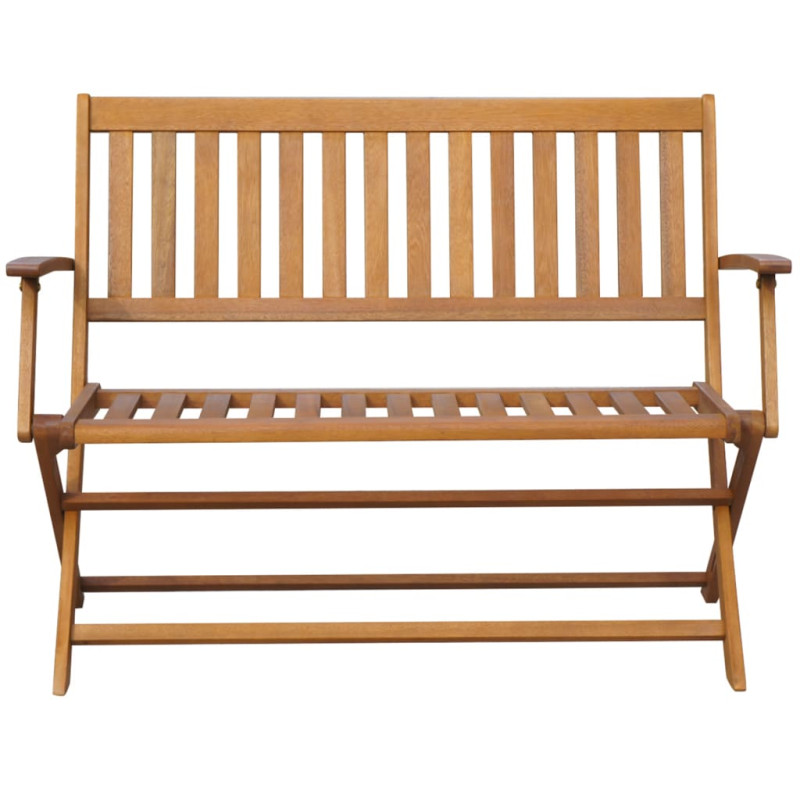 Ławka ogrodowa z poduszką, 120 cm, lite drewno akacjowe
