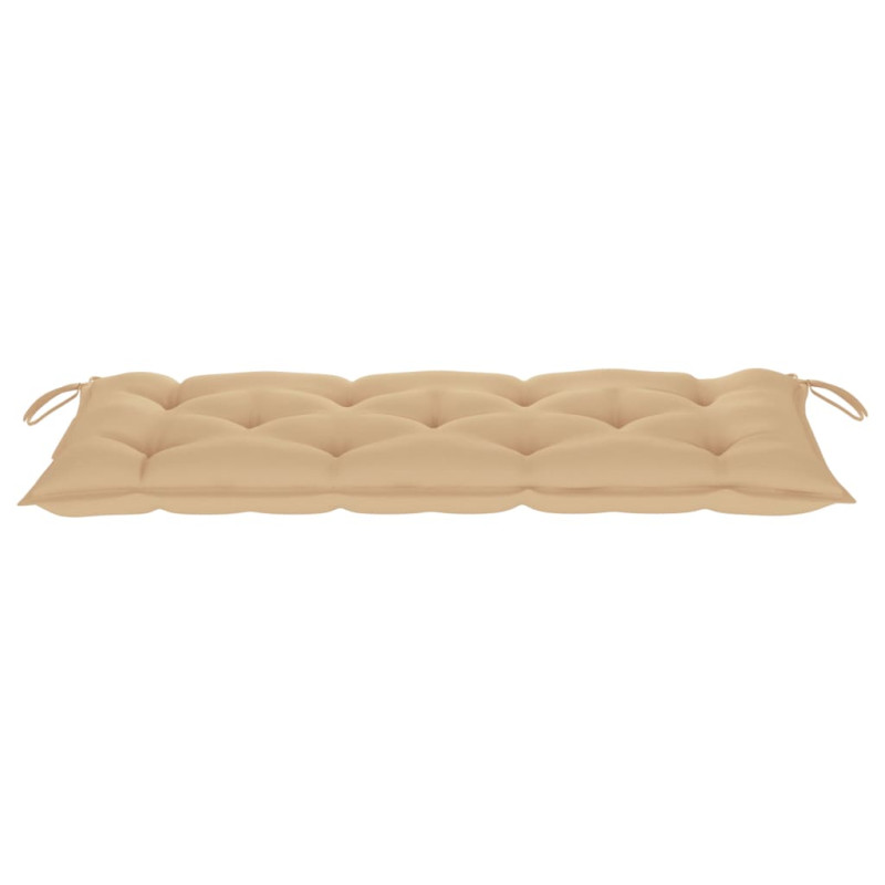 Ławka ogrodowa z poduszką, 120 cm, lite drewno akacjowe