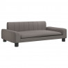 Sofa dla dzieci, kolor taupe, 90x53x30 cm, obita tkaniną