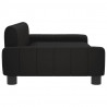 Sofa dla dzieci, czarna, 90x53x30 cm, sztuczna skóra