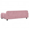 Sofa dla dzieci, różowa, 90x53x30 cm, aksamit