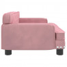 Sofa dla dzieci, różowa, 70x45x30 cm, aksamit