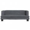 Sofa dla dzieci, ciemnoszara, 80x45x30 cm, aksamit