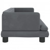 Sofa dla dzieci, ciemnoszara, 80x45x30 cm, aksamit