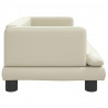Sofa dla dzieci, kremowa, 80x45x30 cm, sztuczna skóra