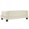 Sofa dla dzieci, kremowa, 80x45x30 cm, sztuczna skóra