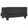 Sofa dla dzieci, czarna, 60x40x30 cm, sztuczna skóra