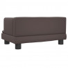 Sofa dla dzieci, brązowa, 60x40x30 cm, sztuczna skóra
