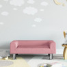 Sofa dla dzieci, różowa, 70x45x26,5 cm, aksamit