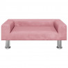 Sofa dla dzieci, różowa, 70x45x26,5 cm, aksamit