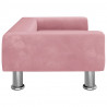 Sofa dla dzieci, różowa, 70x45x26,5 cm, aksamit
