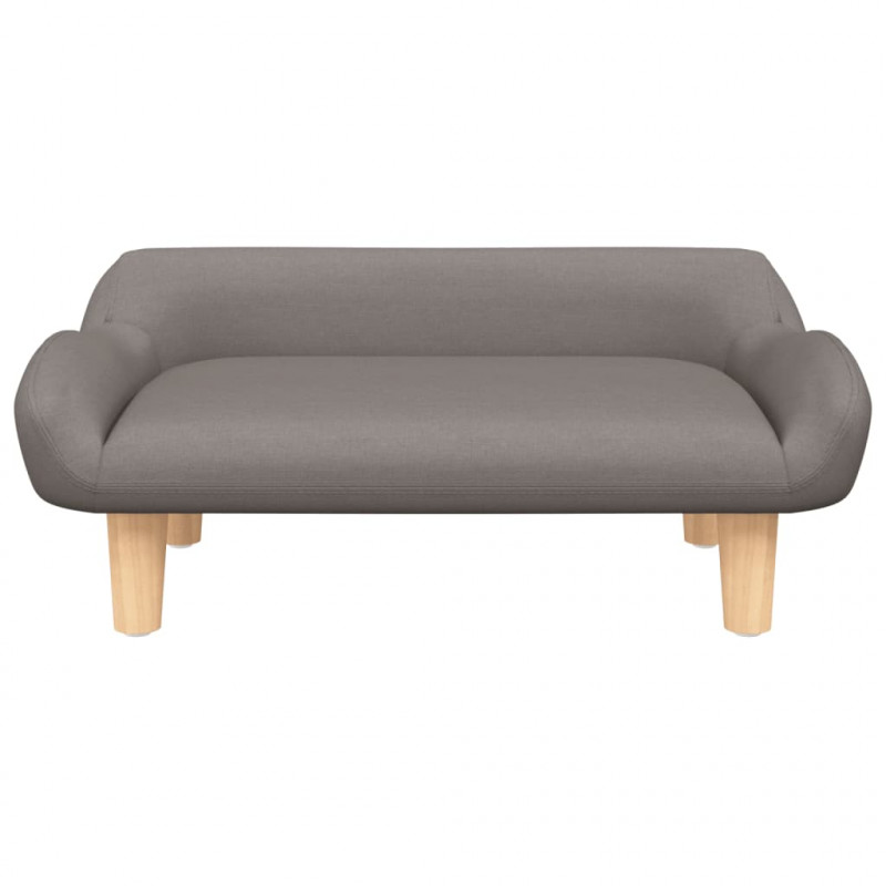 Sofa dla dzieci, kolor taupe, 70x40x24 cm, obita tkaniną