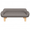 Sofa dla dzieci, kolor taupe, 70x40x24 cm, obita tkaniną