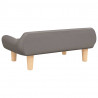 Sofa dla dzieci, kolor taupe, 70x40x24 cm, obita tkaniną
