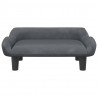 Sofa dla dzieci, ciemnoszara, 70x40x24 cm, aksamit