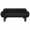 Sofa dla dzieci, czarna, 70x40x24 cm, aksamit
