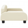 Sofa dla dzieci, kremowa, 70x45x30 cm, sztuczna skóra