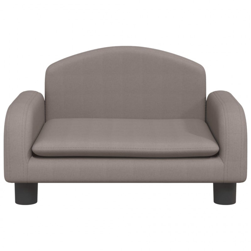 Sofa dla dzieci, kolor taupe, 50x40x30 cm, obita tkaniną