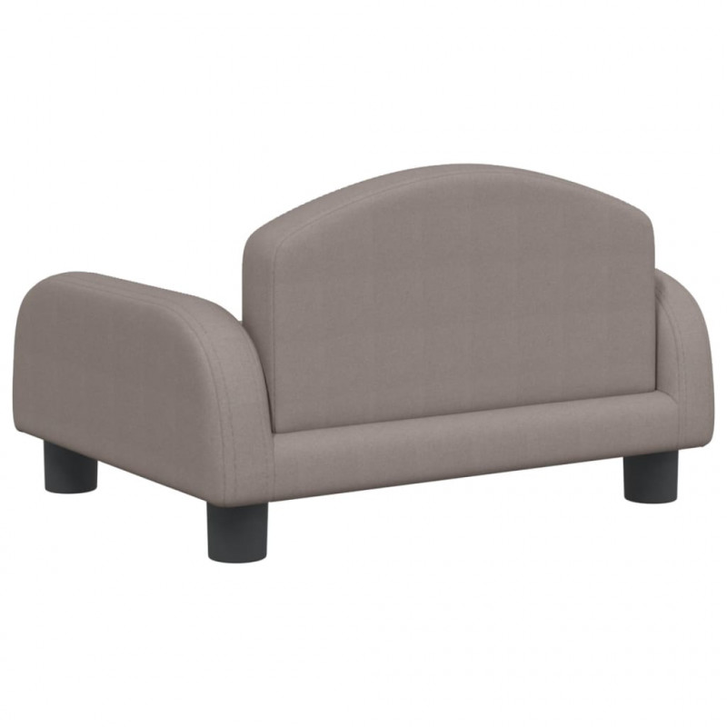 Sofa dla dzieci, kolor taupe, 50x40x30 cm, obita tkaniną