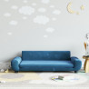 Sofa dla dzieci, niebieska, 100x54x33 cm, aksamit