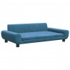 Sofa dla dzieci, niebieska, 100x54x33 cm, aksamit
