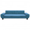 Sofa dla dzieci, niebieska, 100x54x33 cm, aksamit