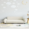 Sofa dla dzieci, kremowe, 100x54x33 cm, aksamit