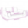 Sofa dla dzieci, brązowa, 70x45x33 cm, aksamit