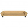 Sofa dla dzieci, brązowa, 100x50x26 cm, aksamit